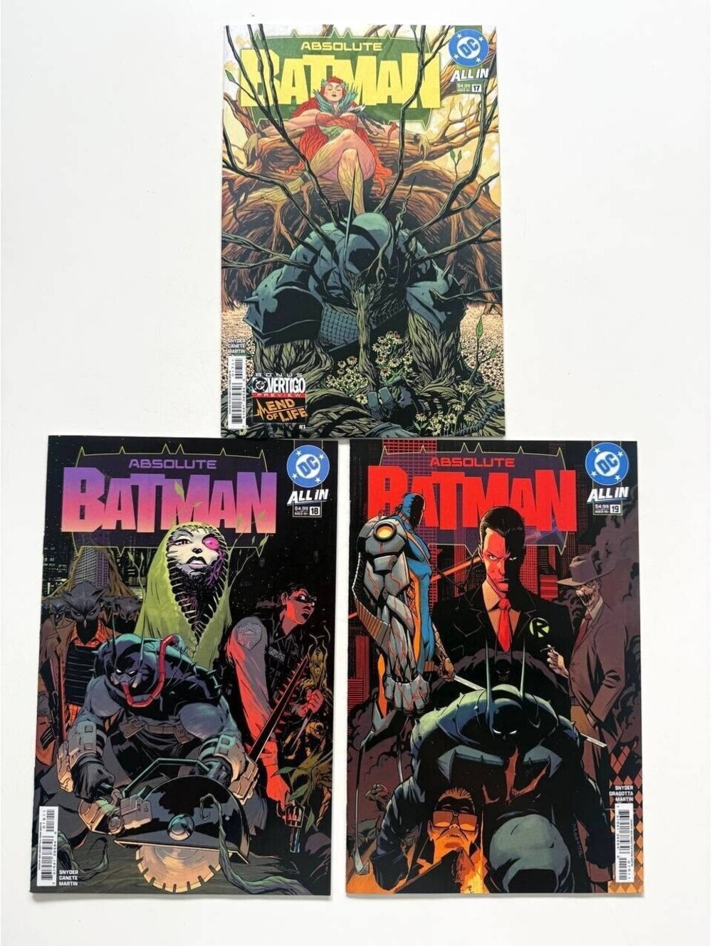 ABSOLUTE BATMAN #17-19 (2026) NM+ MYLAR BAGS | GEMINI MAILER | 1st print CVR A